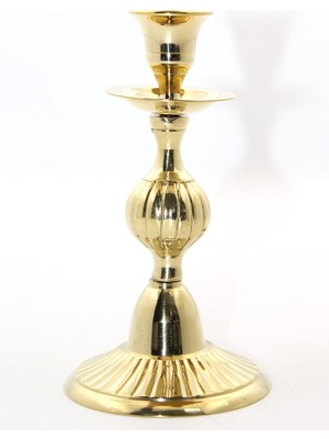 Steplya Tekli Pirinç Şamdan Model 3  1126778