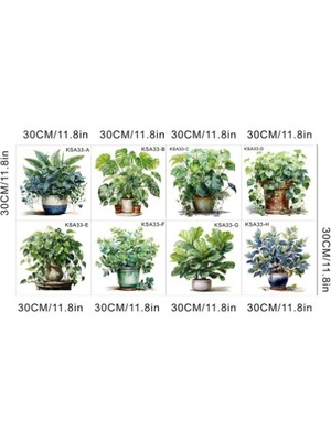 Steplya Tropikal Bitkiler Duvar Stickerı Model A 1126778