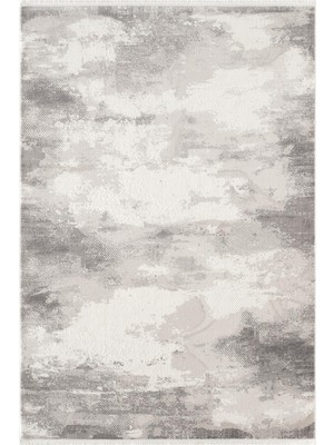 Karmen Halı Look Modern LM003G Krem Gri Halı Modern Desen Akrilik Yumuşak Tozuaz Mutfak Koridor Salon Halısı