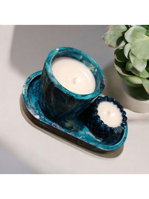 Celestia Dekoratif Vanilya Kokulu Mum Set