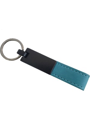 Steplya Turkuaz Deri Metal Anahtarlık  1126778