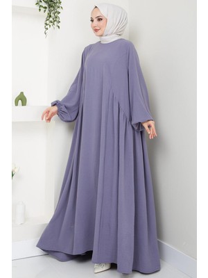 Eva Ayrobin Tesettür Elbise Gri HM2454