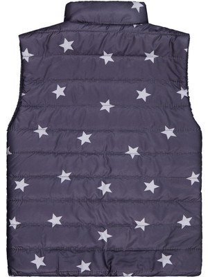 Civil Girls Yıldız Baskılı 10-13 Yaş Yelek - Gri 10-11 Yaş