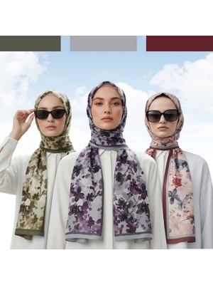Kamer Scarf Soft Pamuk Desenli Şal Elegance Serisi 3lü Paket