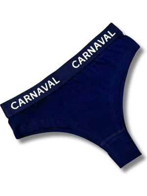 Carnaval Socks Carnaval Lacivert Renkli Premium Kadın Brazilian Külot