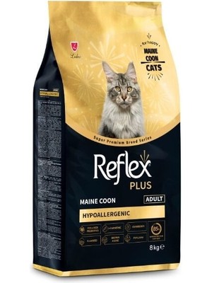 Reflex Plus Hypoallergenic Maine Coon Tavuklu Yetişkin Kedi Maması 8 kg