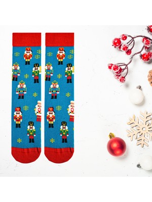 Carnaval Socks Christmas Oyuncak Desenli Yılbaşı Desenli Unisex Soket Çorap