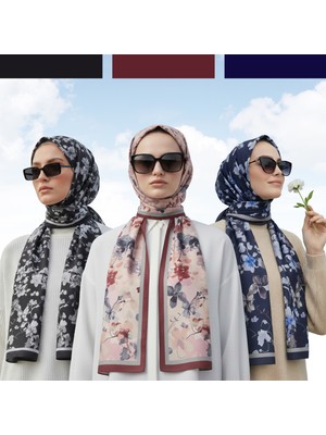 Kamer Scarf Soft Pamuk Desenli Şal Elegance Serisi 3lü Paket