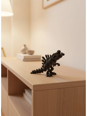 Shopwave Dila Eklemli Hareketli Dinazor Figürü Siyah – Dekoratif Masa Üstü Oyuncak 115524