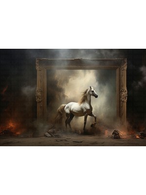 At Ateş Tablo Poster Duvar Kağıdı