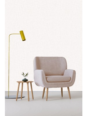 Golden DUVAR KAĞIDI - BORDÜR Tekstil Serisi Keten Kumaş Görünümlü Soft 5.2m² Dekoratif Nonwoven Duvar Kağıdı