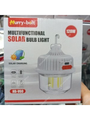 Shopwave Dila Hurry Bolt Çok Amaçlı Güneş Enerjili Lamba Model HB-V60 120W (5047) 115524