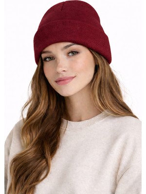 Carnaval Socks Carnaval Unisex Bordo Örgü Bere