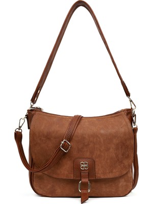 Derimod Kadın Taba Uzun Askılı Omuz Çantası 25WBD212518