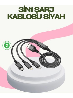 Shopwave Dila Hızlı Şarj Destekli Çoklu Şarj Kablosu – Seyahat ve Günlük Kullanım 115524