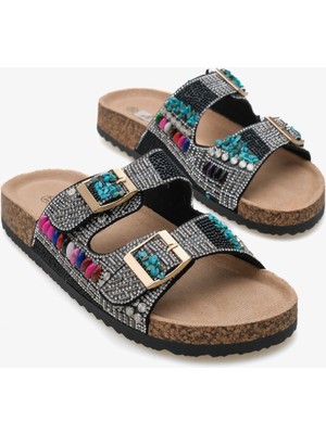 Nupas Kadın Terlik  - Siyah