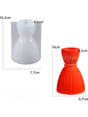 Hobiflex Silikon Kalıp Taş Tozu Ithal Şamdan Mumluk Kalıbı Parafin Epoksi Reçine HB110-0155