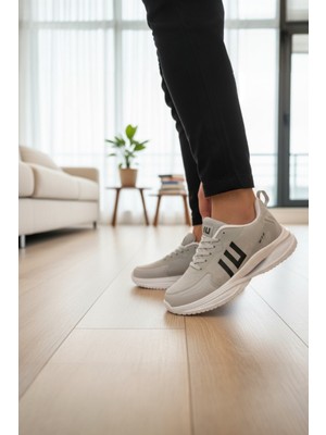 Enoch Erkek Çift Dikey Şeritli Dinamik Tabanlı Günlük Spor Ayakkabı Sneaker