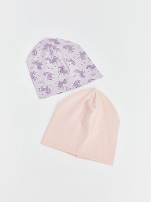 Lc Waikiki Yeni Sezon Baskılı Kız Bebek Bere 2'li