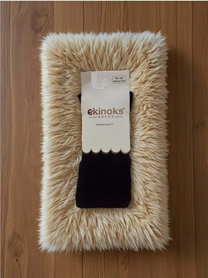 Ekinoks Düz Renk Dikişsiz Koton Unısex Çocuk Külotlu Çorap - Lacivert - 5 - 6 Yaş Lacivert