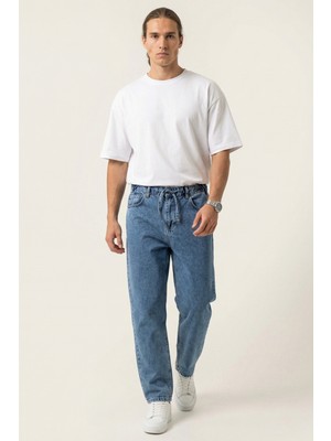 Bigdart Erkek Rahat Kesim Baggy Jean Pantolon 30075 - Indigo