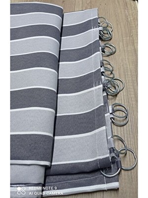 Taç Halkalı Lüks Branda Balkon Perdesi – Özel Dikim, Dış Mekan Dayanıklı Balkon Brandası