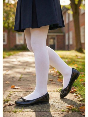 Pink Bunny Düz Desenli Külotlu Çorap