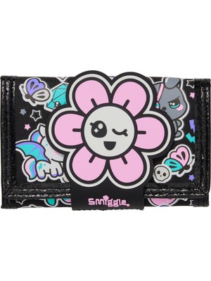 Smiggle Trailblazer Karakter Askılı Siyah Karışık Cüzdan