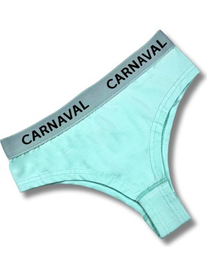 Carnaval Socks Carnaval Turkuaz  Renkli Premium Kadın Brazilian Külot