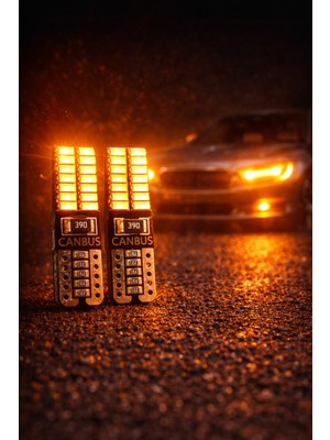 Tvs T10 Canbus 24 Smd Turuncu (Amber) LED – Arıza Işığı Yakmaz 2 Adet