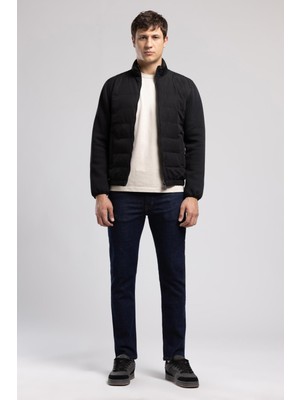 Lee Cooper Jawed Erkek Dik Yaka Mont Siyah