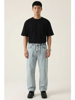 Bigdart Erkek Rahat Kesim Baggy Jean Pantolon 30075 - Mavi
