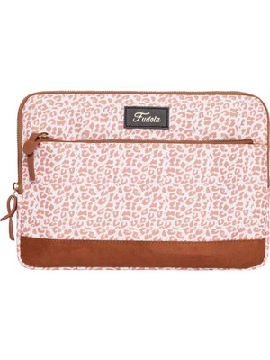 Gnc Design Fudela 15.6 Inch White Leopards Macbook- Laptop Bag