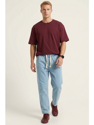 Bigdart Erkek Rahat Kesim Baggy Jean Pantolon 30073 - Mavi