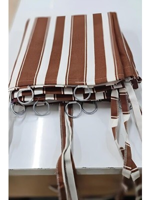 Taç Halkalı Lüks Branda Balkon Perdesi – Özel Dikim, Dış Mekan Dayanıklı Balkon Brandası