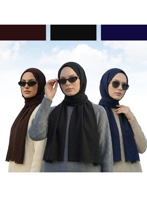 Kamer Scarf Pure Line Serisi Pamuk Konfor Şal 3lü Paket