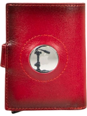 Gp Iguana Palertag Deri Cüzdan, Apple Airtag Uyumlu Kırmızı