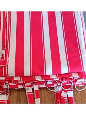 Taç Halkalı Lüks Branda Balkon Perdesi – Özel Dikim, Dış Mekan Dayanıklı Balkon Brandası