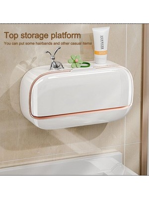 Skygo Kapaklı Katı Sabunluk – Kendinden Su Boşaltmalı, Su Akıtmaz Hijyenik Sabun Kutusu Banyo & Mutfak