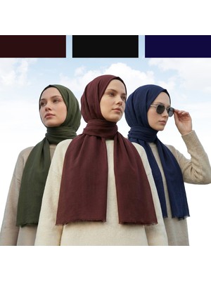 Kamer Scarf Pure Line Serisi Pamuk Konfor Şal 3lü Paket