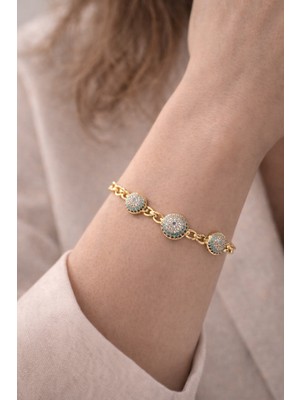 Premium Taşlı Xuping Çelik Bileklik