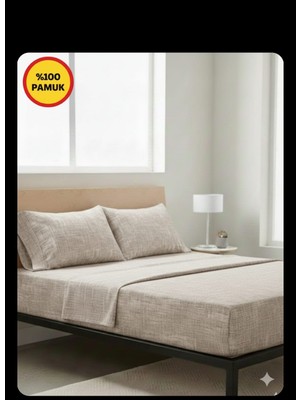 Karamanlı Home 2 Li Ekonomik % 100 Pamuk Ran Force Nefes Alır Terletmez Lastikli Çarşaf+Fermuarlı Yastık Kılıfı 120 X200  ve 160 x 200 cm  2li Gri ve 2 Li Pudra Renk Her Ölçü Aynı Renktir Çift Kişilikte 2 Kılıf