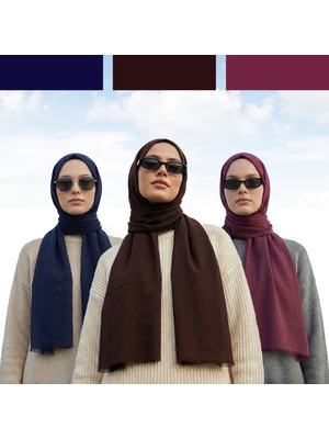 Kamer Scarf Pure Line Serisi Pamuk Konfor Şal 3lü Paket