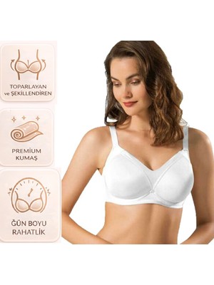 Bipamuk Kadın C Cup Toparlayıcı Sütyen Kalın Askılı Küçülten ve Şekillendiren Tasarım