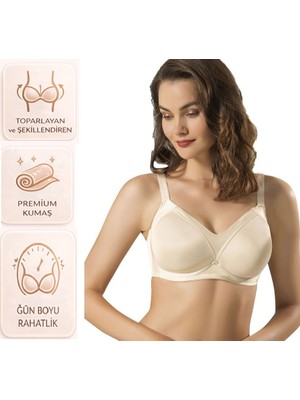 Bipamuk Kadın C Cup Toparlayıcı Sütyen Kalın Askılı Küçülten ve Şekillendiren Tasarım