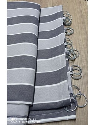 Taç Halkalı Lüks Branda Balkon Perdesi – Özel Dikim, Dış Mekan Dayanıklı Balkon Brandası