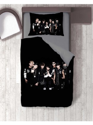 Sarel Btsi Baskılı 3D Tek Kişilik Nevresim Takımı