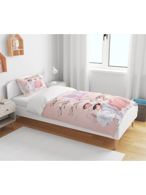 Sarel Bts Baskılı 3D Tek Kişilik Nevresim