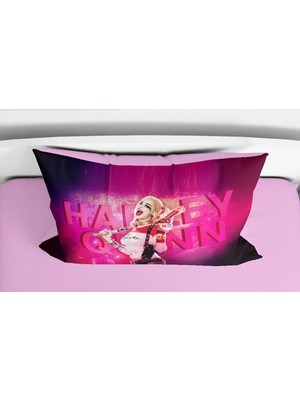 Sarel Harley Quinn Baskılı 3D Tek Kişilik Nevresim