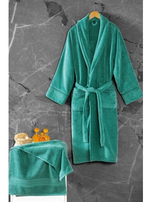 Sb Shopping Exclusive Single Bornoz Seti Yeşil M/l 8680108069165